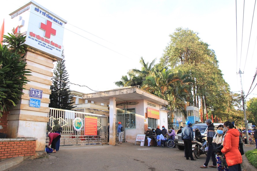 Bệnh viện Đa khoa tỉnh Gia Lai nơi đang bị phong toả.