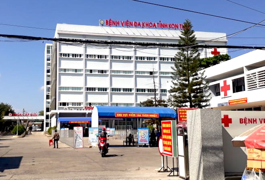 Bệnh viện Đa khoa tỉnh Kon Tum nơi các bệnh nhân đang được điều trị.
