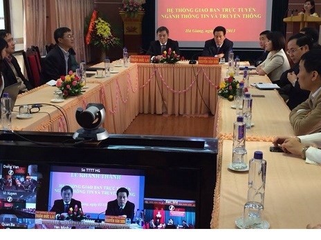Khánh thành hệ thống giao ban trực tuyến ngành TT- TT Hà Giang diễn ra ngày 2/12/2013, thuộc gói thầu “Nâng cấp và hiện đại hóa cơ sở hạ tầng CNTT cho các địa phương” .