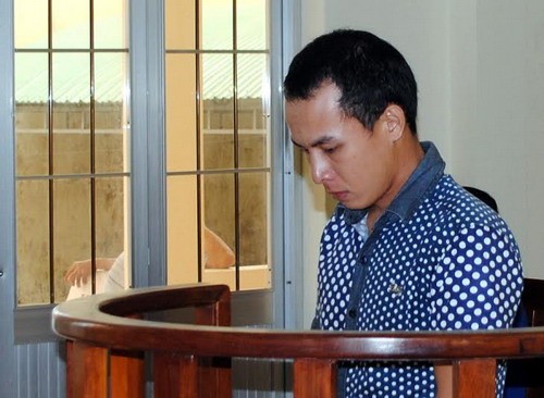 Bị cáo Lê Sơn Tùng tại phiên tòa 