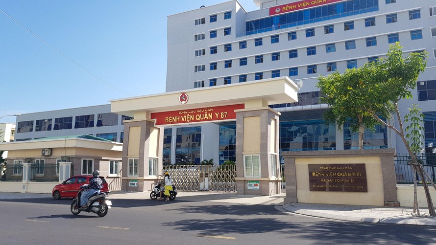 Ca nghi nhiễm ở Phú Yên từng đến khám chữa bệnh tại Bệnh viện 87, TP Nha Trang. Ảnh L.H