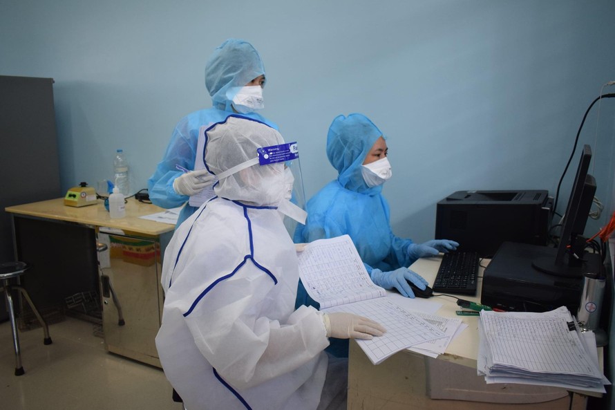Lực lượng y tế Phú Yên xét nghiệm bệnh dịch COVID - 19. Ảnh CDC Phú Yên.