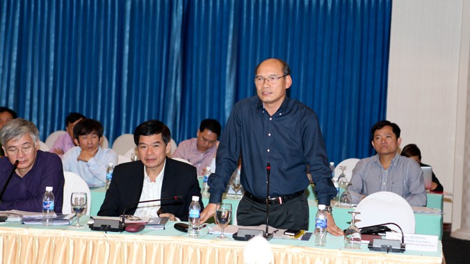 Trung tướng Nguyễn Hoàng Hà, Phó Tổng cục trưởng Tổng cục Cảnh sát thi hành án hình sự và hỗ trợ tư pháp - Bộ Công an, phát biểu tại hội thảo.