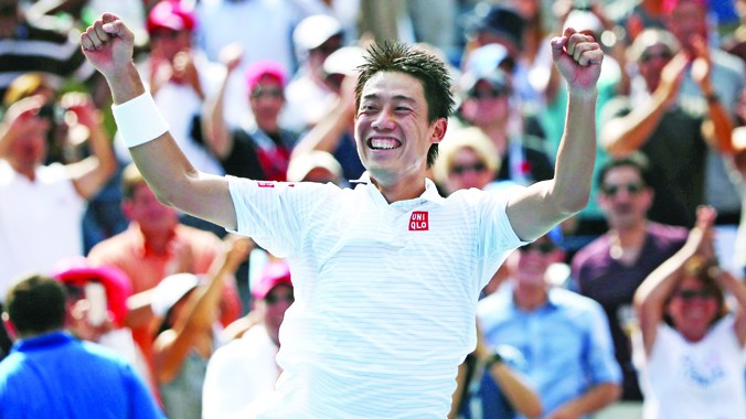 Kei Nishikori đang hướng tới mục tiêu giành Grand Slam và đánh chiếm ngôi vị số một thế giới. Ảnh: Getty Images.