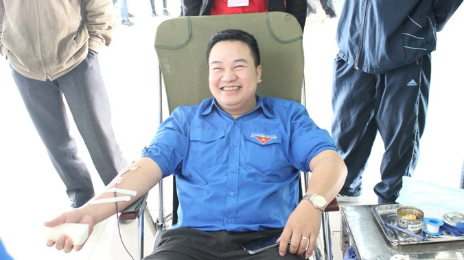 Bùi Quang Hiển luôn vận động và đi đầu trong các phong trào tình nguyện hiến máu.