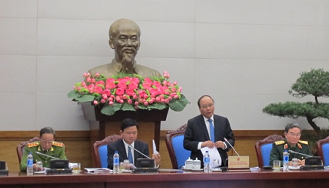 Phó Thủ tướng Nguyễn Xuân Phúc phát biểu tại Hội nghị.