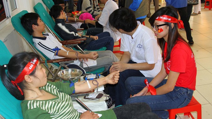 Chủ nhật Đỏ Hải Phòng: Tiếp nhận 1.000 đơn vị máu