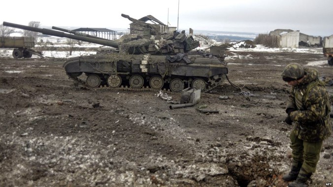 Chiến sự vẫn diễn ra ác liệt ở miền đông Ukraine. Ảnh: Getty Images.