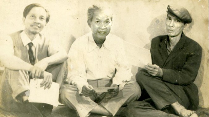 Bộ ba Trần Văn Lưu – Vũ Đình Liên – Bùi Xuân Phái (từ trái qua).