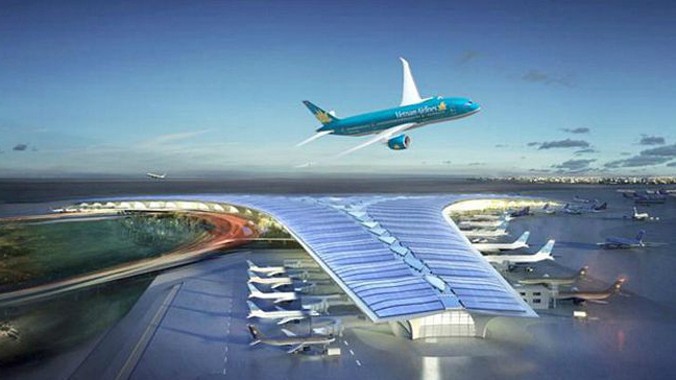 Mô hình dự án sân bay Long Thành.