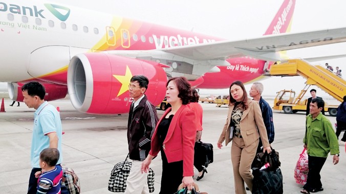 Cảng hàng không sân bay Nội Bài - nơi dự kiến chuyển nhượng một phần cho doanh nghiệp khai thác . Ảnh: Ngọc Châu.