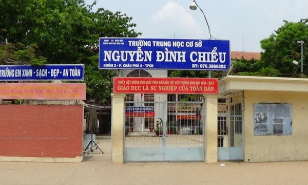 Ngôi trường nơi em Bành Nguyệt Minh Th. bị đánh nhiều tháng qua. Ảnh: Dân Trí