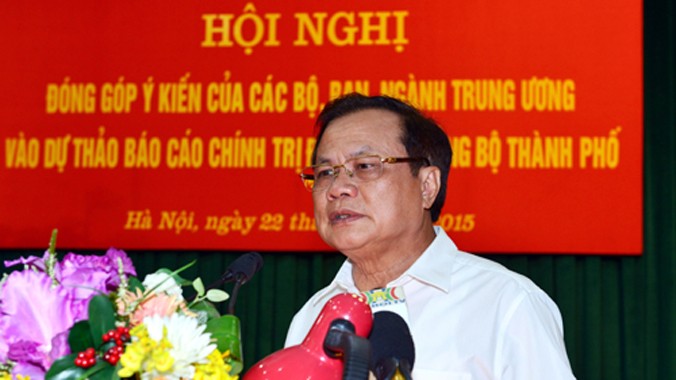 Ông Phạm Quang Nghị phát biểu tại Hội nghị.
