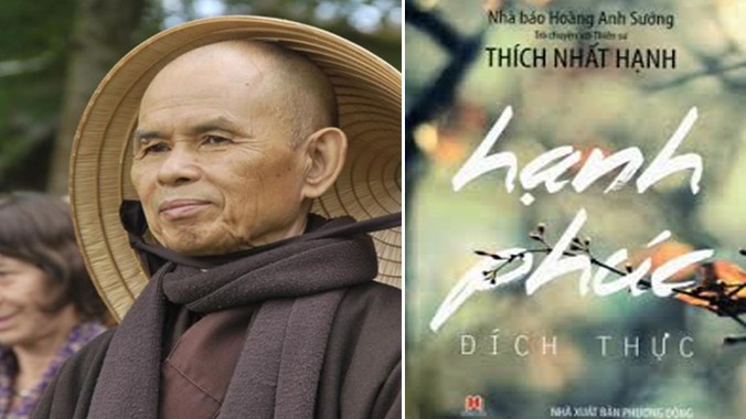 Thiền sư Thích Nhất Hạnh và cuốn sách mới nhất dưới dạng đối thoại với nhà báo Hoàng Anh Sướng.
