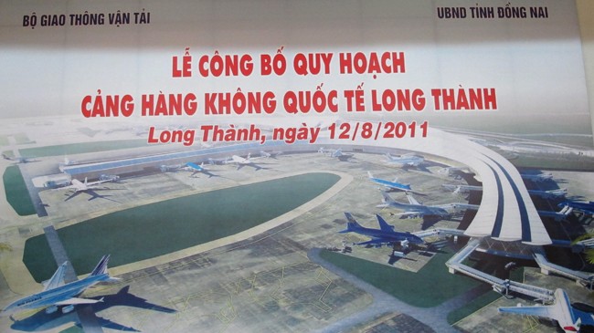 Lễ công bố quy hoạch Cảng Hàng không quốc tế Long Thành (Đồng Nai). Ảnh: TTXVN.
