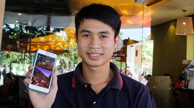Lê Quốc Tiến đã viết phần mềm Hoian Local Guidebook (Sổ tay du lịch Hội An) miễn phí cho du khách.