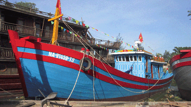 Tàu cá NA - 91459 - TS do Vietcombank Vinh tài trợ vốn vay 5,5 tỷ đồng cho ngư dân Nguyễn Xuân Tri