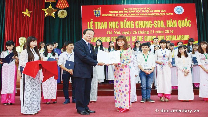 Lương Thị Thảo xuất sắc giành học bổng Chung -Soo của Hàn Quốc.