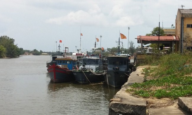 Các tàu tuần tra của Bộ đội Biên phòng Quảng Trị. Ảnh: Lao Động.