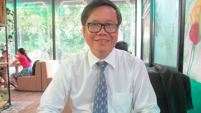 TS Hoàng Anh Tuấn, Viện trưởng Viện Nghiên cứu Chiến lược Ngoại giao, trả lời phỏng vấn báo Tiền Phong ngày 8/7. Ảnh: Trúc Quỳnh.