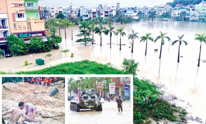 Mưa lớn gây lụt lịch sử ở Quảng Ninh: Hơn 20 người chết và mất tích