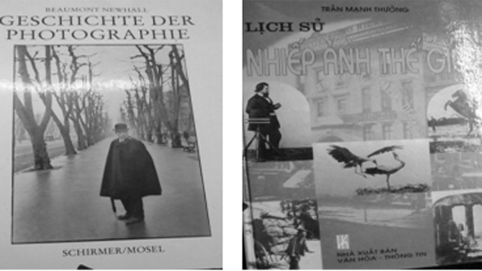 Cuốn sách của Đức (trái) và cuốn sách bị tố đạo văn, in lần đầu năm 1999 (chục năm sau NXB Sân Khấu tái bản). Ảnh: Trinh Nguyễn.