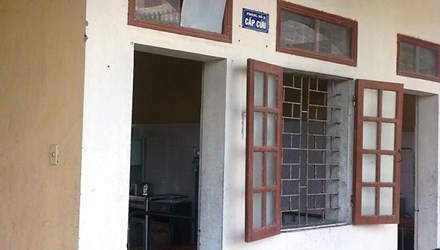 Phòng cấp cứu Bệnh viện đa khoa huyện Tiên Lãng, nơi anh Định bị đâm chết.