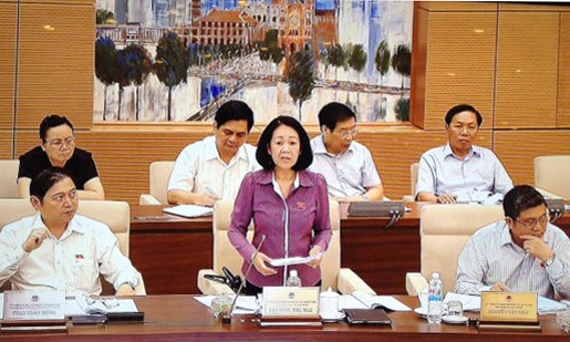 Chủ nhiệm Ủy ban Về các vấn đề xã hội của Quốc hội Trương Thị Mai. Ảnh: SGGP.