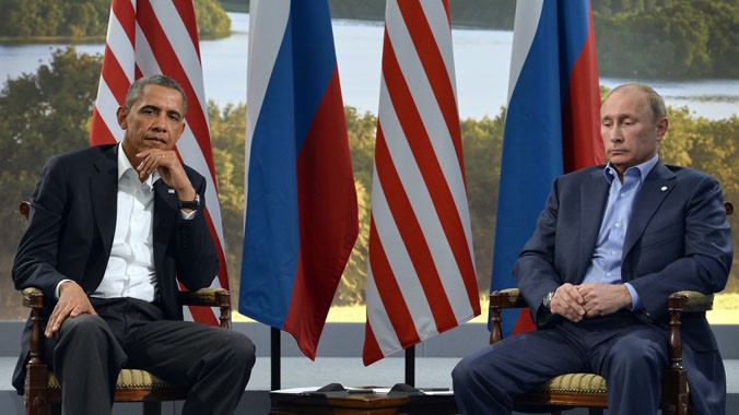 Tổng thống Nga Vladimir Putin và Tổng thống Mỹ Barack Obama luôn tỏ ra lạnh nhạt với nhau. Ảnh: Getty Images.