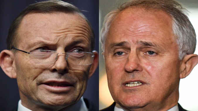Ông Malcolm Turnbull (phải) hôm qua hạ bệ ông Tony Abbott và sẽ sớm nhậm chức Thủ tướng Úc. Ảnh: ABC.