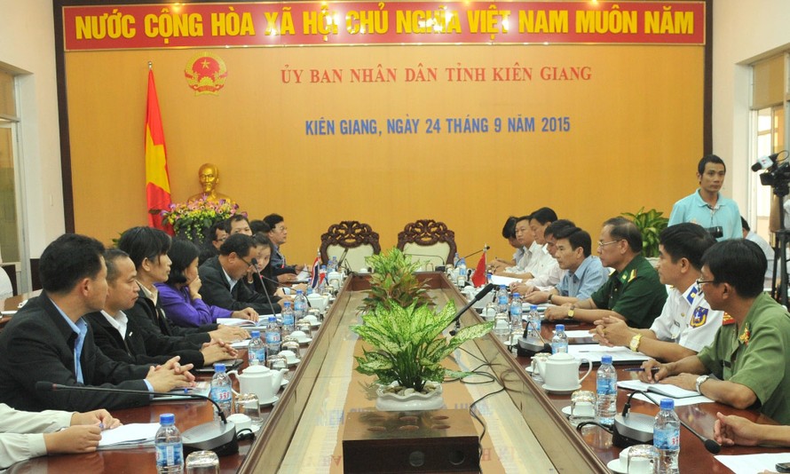 Chiều ngày 24/9, ông Tanee Sangrat dẫn đầu đoàn công tác đến làm việc với lãnh đạo tỉnh Kiên Giang. Ảnh: Dân Trí.