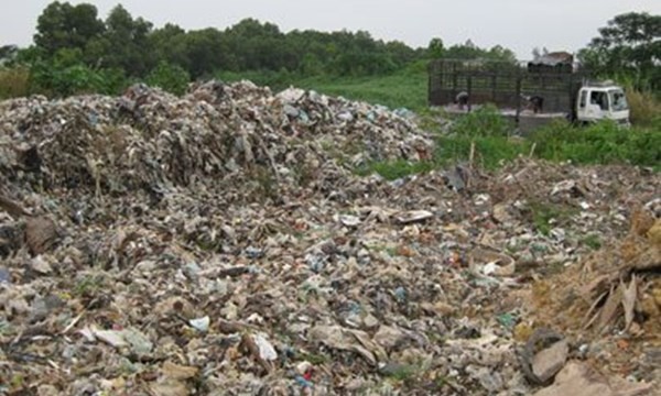 Bãi rác Đông Thạnh tại huyện Hóc Môn, TPHCM.
