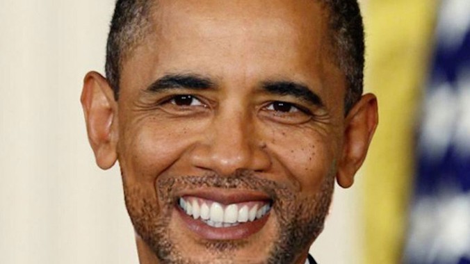 Ông Obama được vẽ thêm râu