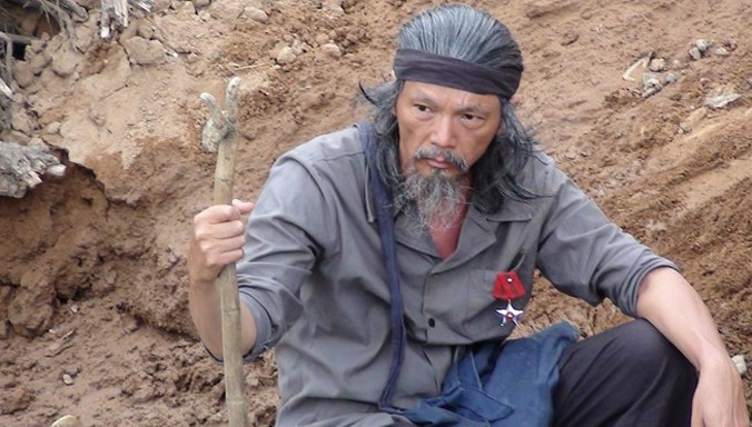 Diễn viên Trung Anh trong phim “Những đứa con của làng”