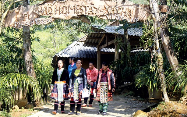 Mô hình home stay đón khách du lịch.