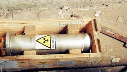 Một trong những nguồn phóng xạ từng bị thất lạc ở Việt Nam.