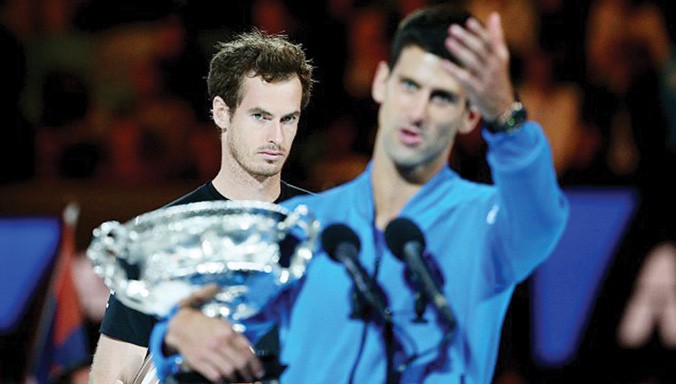 Murray sẽ không chịu đứng sau lưng Djokovic nhờ lên chức bố trong năm 2016?. Ảnh: GETTY IMAGES.