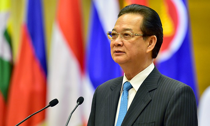 Thủ tướng Nguyễn Tấn Dũng phát biểu tại Tiệc chiêu đãi. Ảnh: VGP