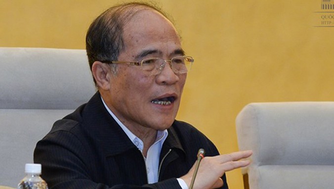 Chủ tịch Quốc hội Nguyễn Sinh Hùng. Ảnh: QH.