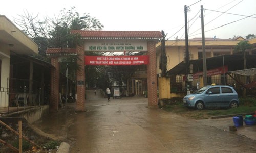Bệnh viện Đa khoa huyện Thường Xuân, nơi xảy ra vụ việc. Ảnh: Vnexpress