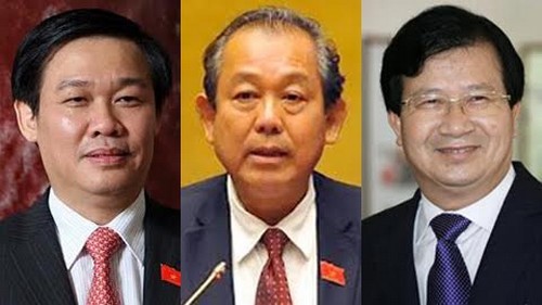 3 tân Phó Thủ tướng: Vương Đình Huệ, Trương Hòa Bình, Trịnh Đình Dũng