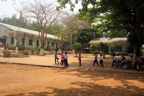 Trường tiểu học Zơ Nông, nơi xảy ra vụ việc. Ảnh; Vnexpress