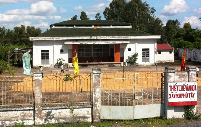 Nhà văn hóa xã Vĩnh Phú Tây Phước Long hoạt động không hiệu quả.