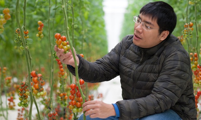 Anh Trần Thái Dương, một doanh nhân khởi nghiệp bên cạnh sản phẩm nông nghiệp áp dụng công nghệ thân thiện với môi trường.