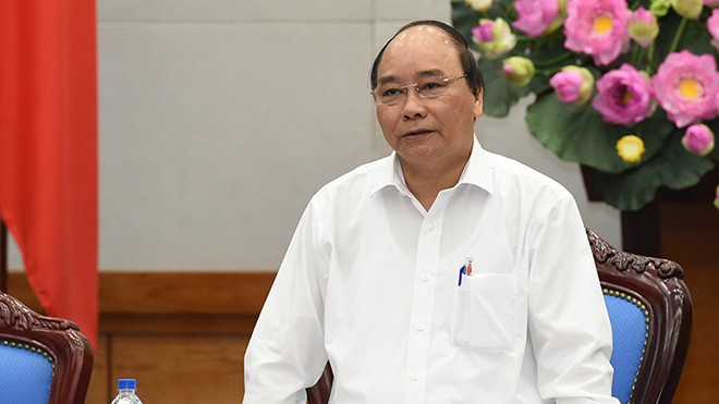 Thủ tướng Nguyễn Xuân Phúc tại phiên họp Chính phủ ngày 23/6.
