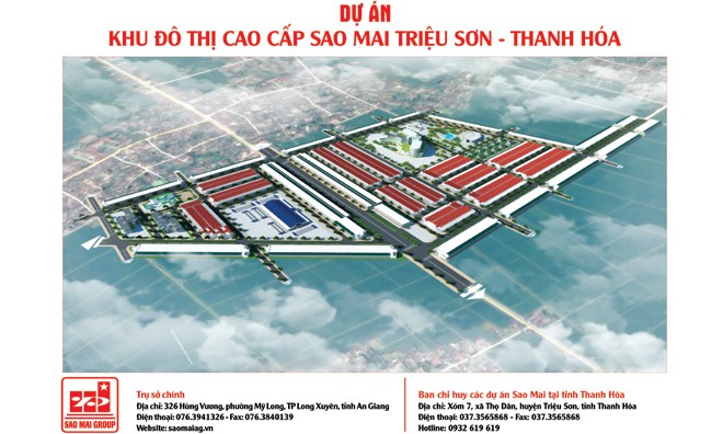 Dự án Khu đô thị cao cấp Sao Mai Triệu Sơn - Thanh Hóa.