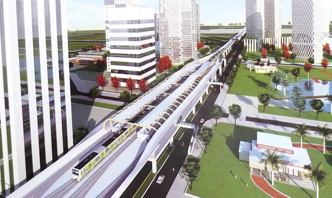 Ngoài hai tuyến đang thi công, Quy hoạch GTVT Hà Nội còn có 7 tuyến ĐSĐT khác sẽ được xây dựng. Ảnh: Trọng Đảng.