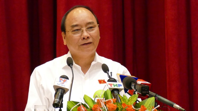 Thủ tướng Nguyễn Xuân Phúc tiếp xúc cử tri Hải Phòng.