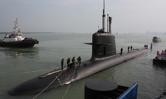 Một chiếc tàu ngầm lớp Scorpene. Ảnh: PTI.