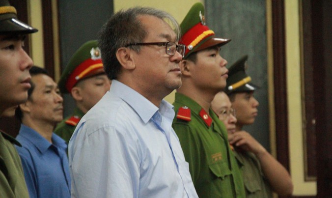 Cựu Chủ tịch VNCB Phạm Công Danh nói lời sau cùng cam kết khắc phục 100% hậu quả vụ án. Ảnh: Tân Châu.
